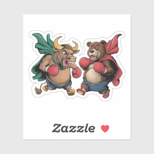 Funny Bull en Beer Sticker (Vel)