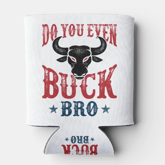 Funny Bull Riding... zelfs Buck Bro. Blikjeskoeler (Achterkant)