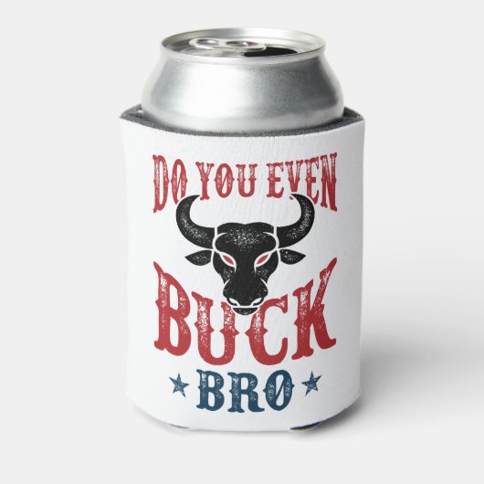 Funny Bull Riding... zelfs Buck Bro. Blikjeskoeler (Blikje Achterkant)