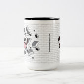 Funny Bull Terrier Cartoon "Break through" Mok (Center)