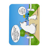 Funny Bull Terrier Cartoon Fridge Magnet Magneet (Verticaal)