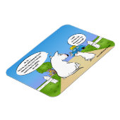 Funny Bull Terrier Cartoon Fridge Magnet Magneet (Linkerzijde)