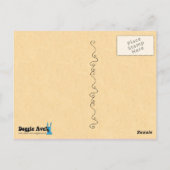 Funny Bulldog Birthday Briefkaart (Achterkant)