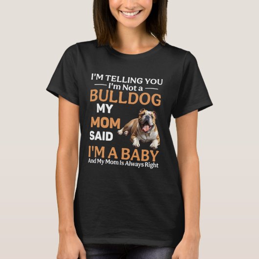 Funny Bulldog Dog T-shirt (Voorkant)