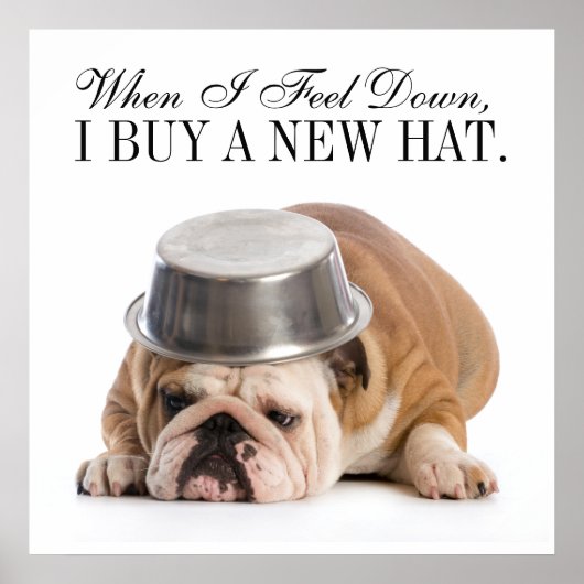 Funny Bulldog Fashion - Poster - srf (Voorkant)