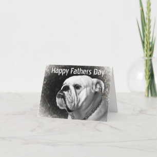 Funny Bulldog Fathers Day-kaarten Kaart