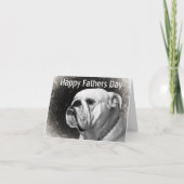 Funny Bulldog Fathers Day-kaarten Kaart (Voorkant)