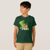 Funny Bulldog Leprechaun St.Patrick's Day T-shirt (Voorkant volledig)