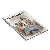 Funny Bulldog Notitieboek (Rechterzijde)