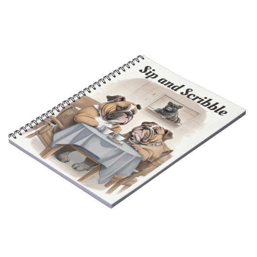 Funny Bulldog Notitieboek (Linkerzijde)