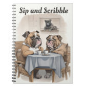 Funny Bulldog Notitieboek (Voorkant)
