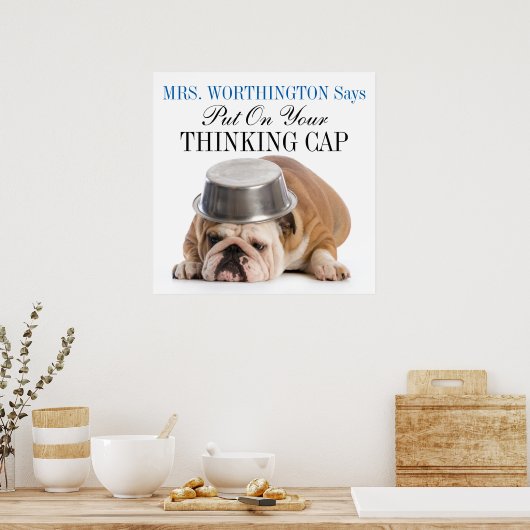 Funny Bulldog - Poster - srf (Keuken)