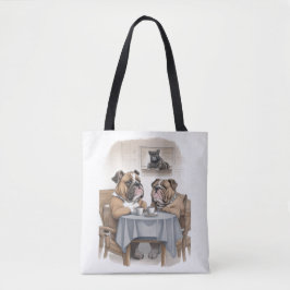 Funny Bulldog Tote Bag