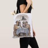 Funny Bulldog Tote Bag (Dichtbij)