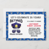 Funny Bullet Hole Police Officer Retirement Kaart (Voorkant)