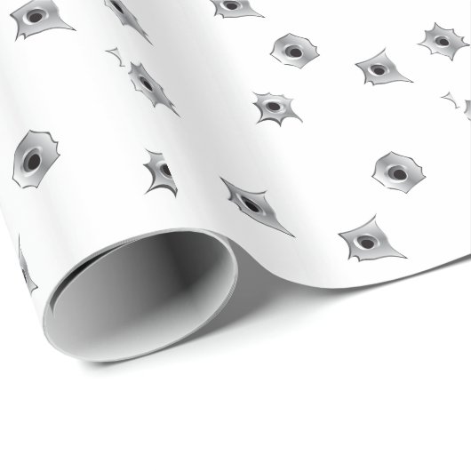Funny Bullet Holes Cadeaupapier (Rol Hoek)