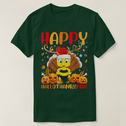 Funny Bumble Bee Lover Happy Bumble Bee Hello Than T-shirt (Design voorkant)
