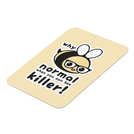 Funny Bumble Bee Pun Magneet (Linkerzijde)