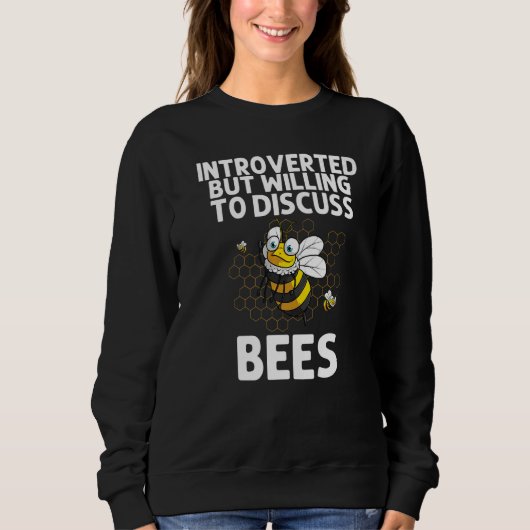 Funny Bumblebee Art For Men Women Beekeeper Honeyb Trui (Voorkant)