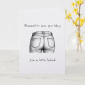 Funny Bummed Punny Belated Birthday Card Kaart (Gele Bloem)