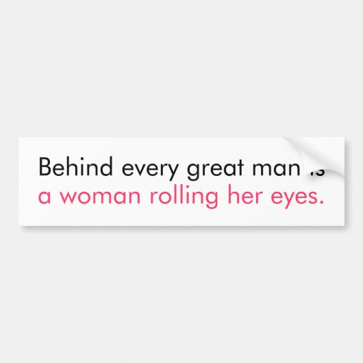 Funny Bumper Bumpersticker (Voorkant)