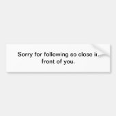 Funny bumper sticker (Voorkant)