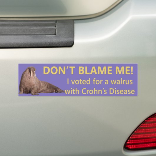 Funny Bumpersticker (Op auto)