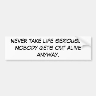 Funny Bumpersticker