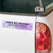Funny Bumpersticker - Hoe gaat het met mijn rijrat (Op Truck)