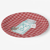 Funny Bunco Canning Jar Spring Chicken Papieren Bordje (Gekanteld)