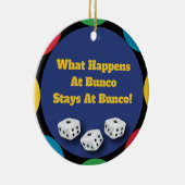 Funny Bunco Dice Game Holiday Gift Keramisch Ornament (Rechts)