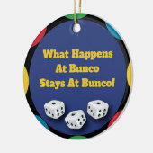 Funny Bunco Dice Game Holiday Gift Keramisch Ornament (Links)