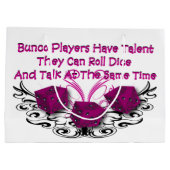 Funny Bunco Dice Game Prize Bag Large Cadeautasje (Achterkant)