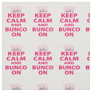 Funny Bunco Dice Novelty Keep Calm Stof