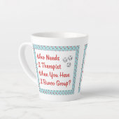 Funny Bunco die een Therapist nodig heeft Latte Mok (Linkerhoek)