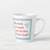 Funny Bunco die een Therapist nodig heeft Latte Mok (Rechts)