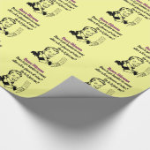 Funny Bunco Dilemma met Retro Woman Cadeaupapier (Hoek)