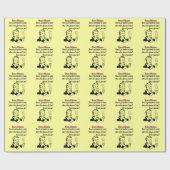 Funny Bunco Dilemma met Retro Woman Cadeaupapier (Vlak)