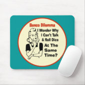 Funny Bunco Dilemma met Retro Woman Muismat (Met muis)