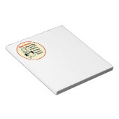 Funny Bunco Dilemma met Retro Woman Notitieblok (Schuin)