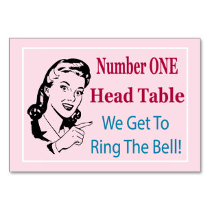 Funny Bunco Head Table Kaart