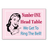 Funny Bunco Head Table Kaart (Achterkant)