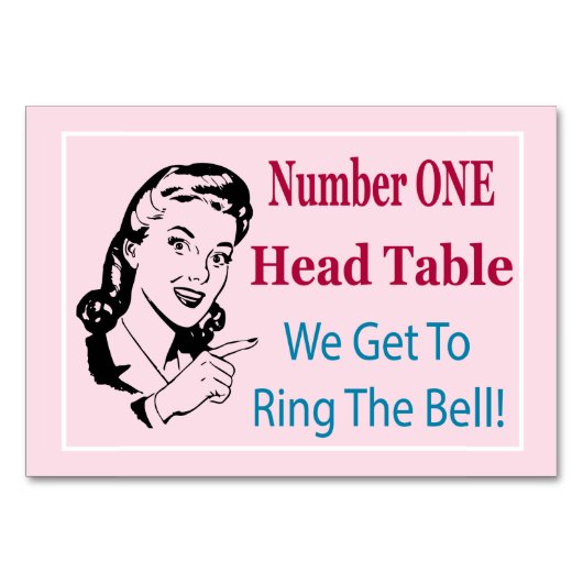 Funny Bunco Head Table Kaart (Achterkant)