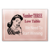 Funny Bunco Number Three Low Table Kaart (Voorkant)