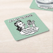 Funny Bunco Onderzetter - Ik wil graag bedanken (Schuin)