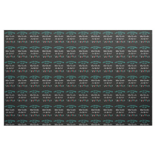 Funny Bunco Player Novelty Pattern Pink, Black Stof