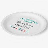 Funny Bunco Player Party What Number Papieren Bordje (Gekanteld)