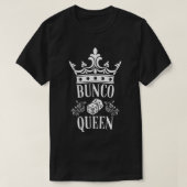 Funny Bunco Queen Crown Dice Game Bunco Night T-shirt (Design voorkant)
