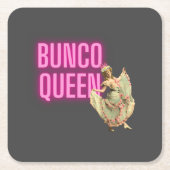 Funny  Bunco Queen Kartonnen Onderzetters (Voorkant)