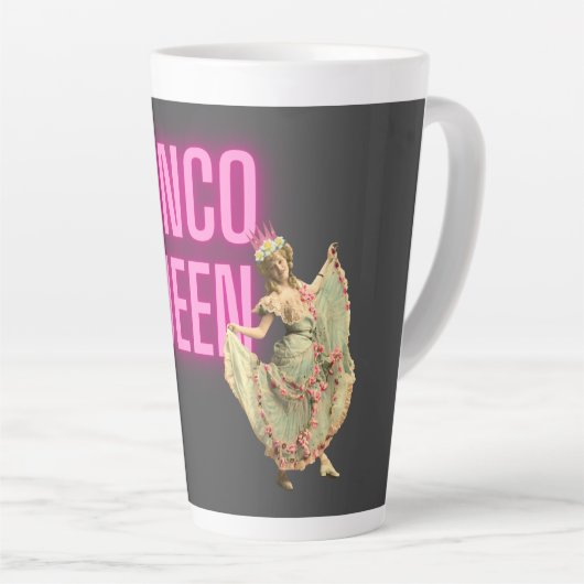 Funny  Bunco Queen Latte Mok (Rechterhoek)